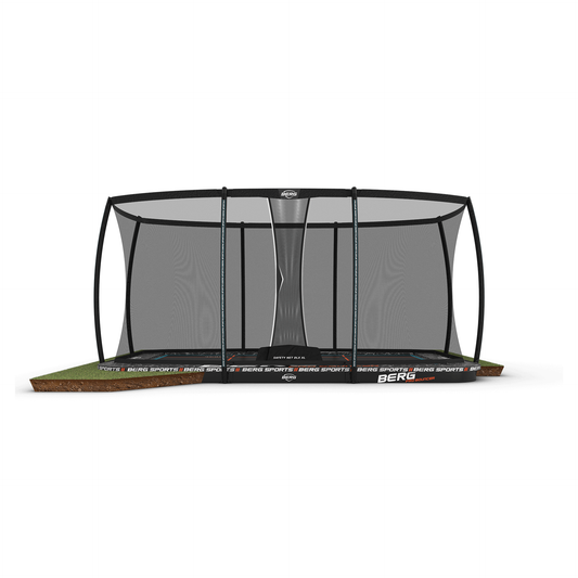 BERG SPORTS Ultim Pro Bouncer FlatGround 500 Trampolin + Safety Net XL