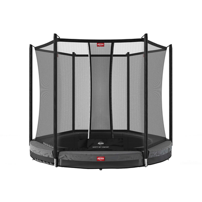 BERG Favorit InGround 270 Grå Trampolin + Safety Net Comfort