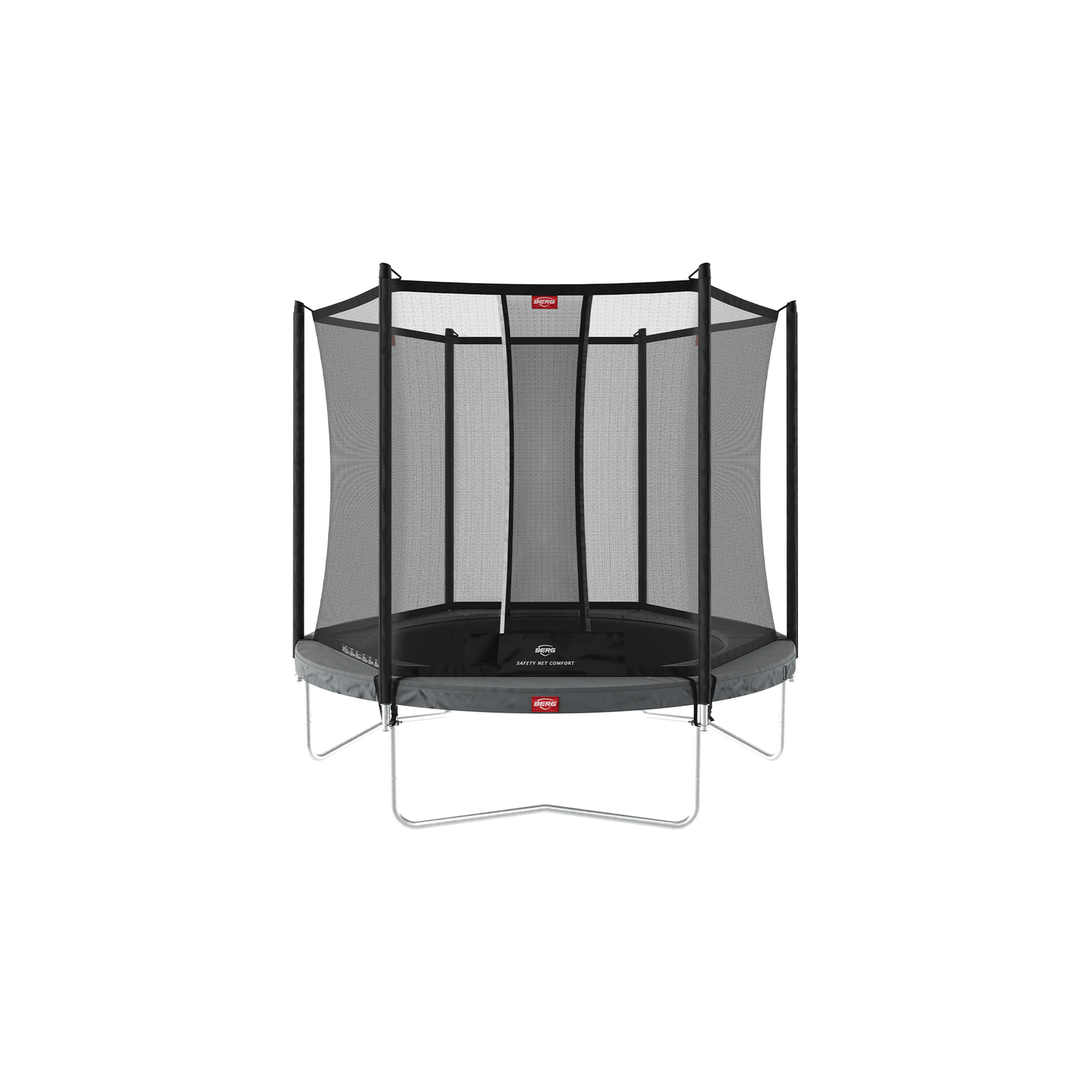 BERG Favorit Regular 270 Grå Trampolin + Safety Net Comfort