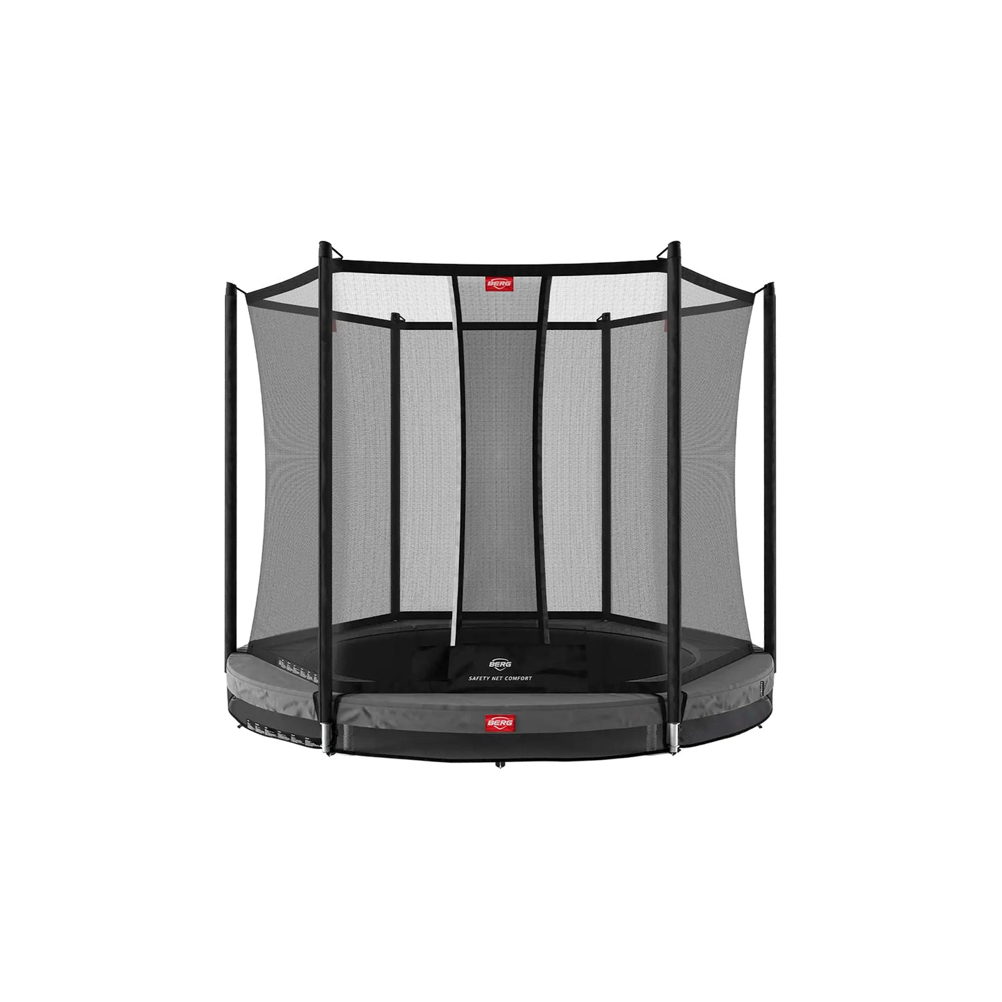 BERG Favorit InGround 330 Grå Trampolin + Safety Net Comfort