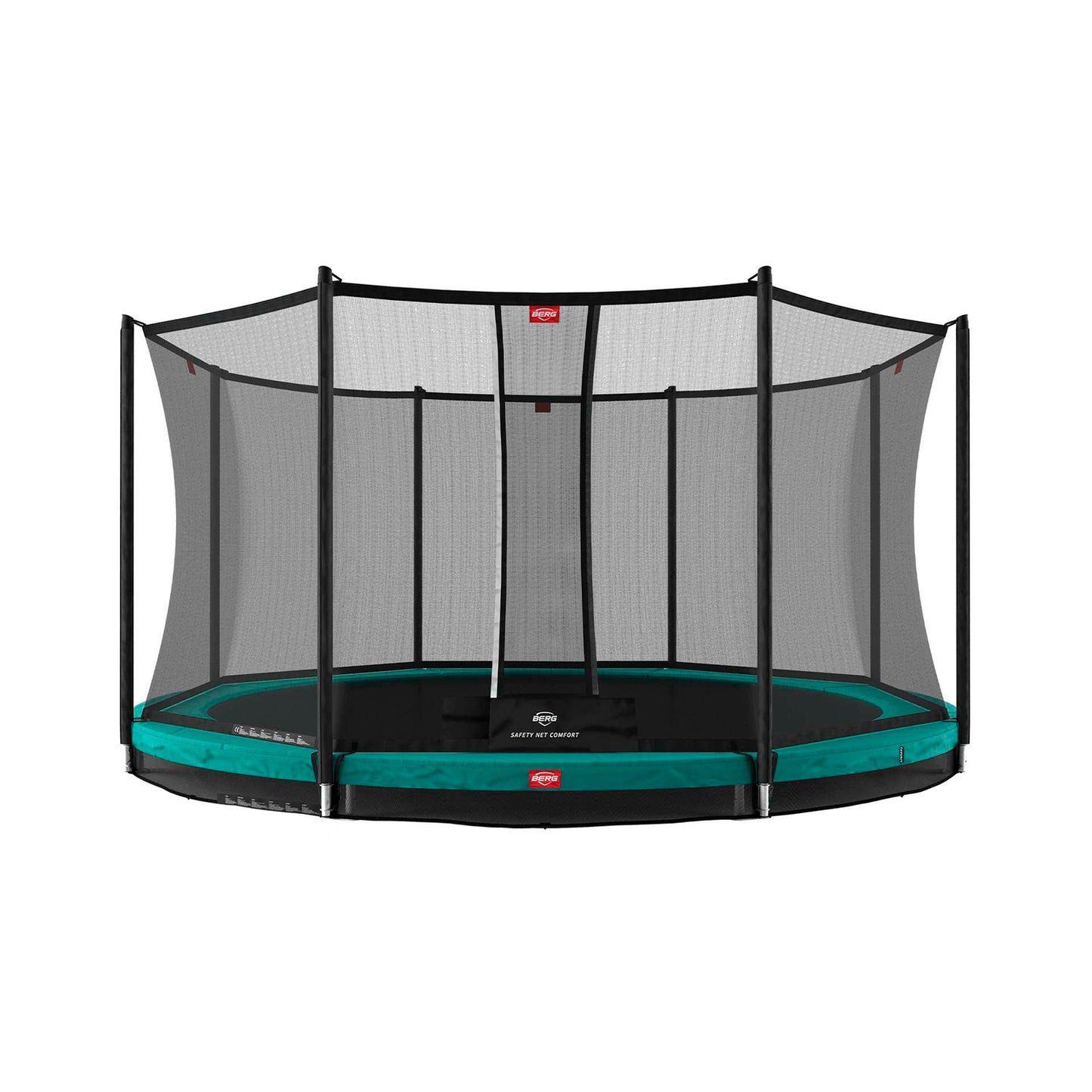 BERG Favorit InGround 380 Grøn Trampolin + Safety Net Comfort