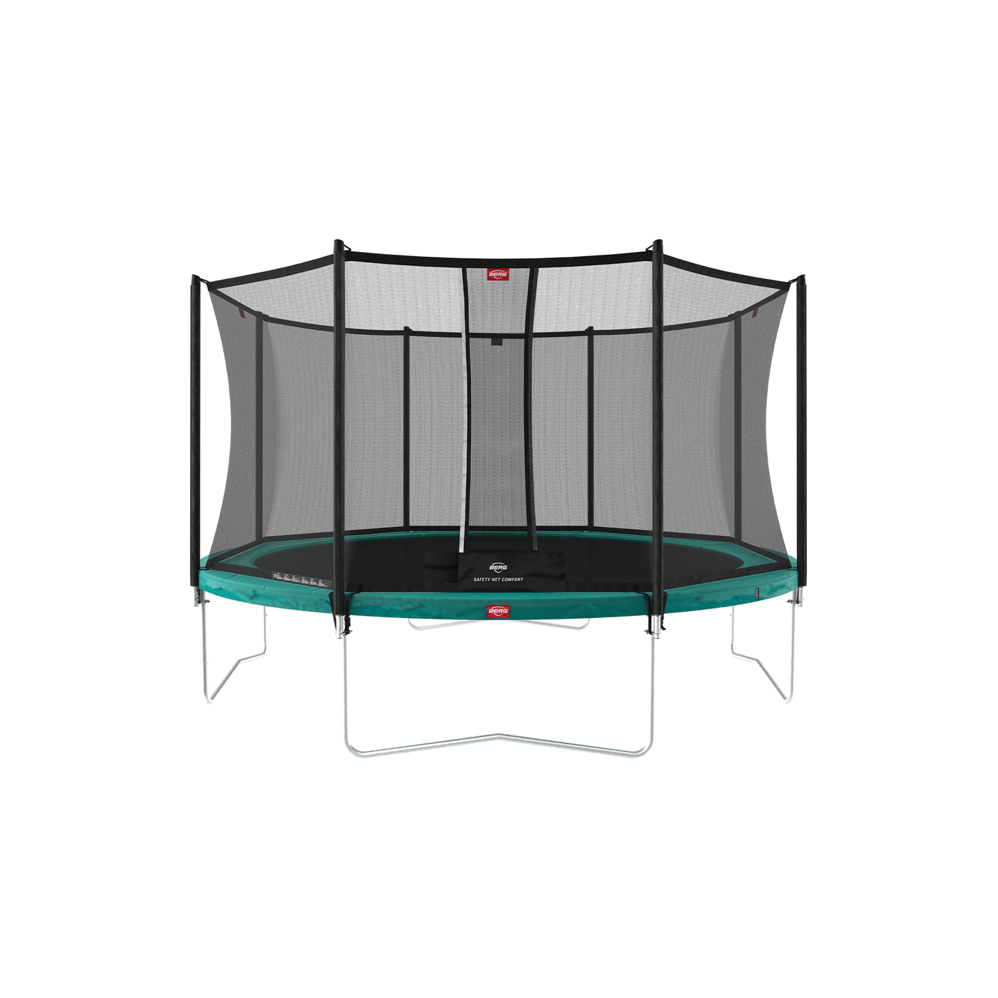 BERG Favorit Regular 430 Grøn Trampolin + Safety Net Comfort