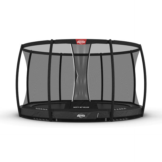 BERG Champion InGround 380 Grå Trampolin + Safety Net Deluxe