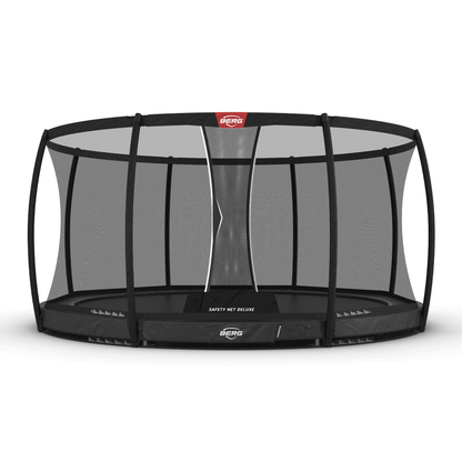 BERG Champion InGround 430 Grå Trampolin + Safety Net Deluxe