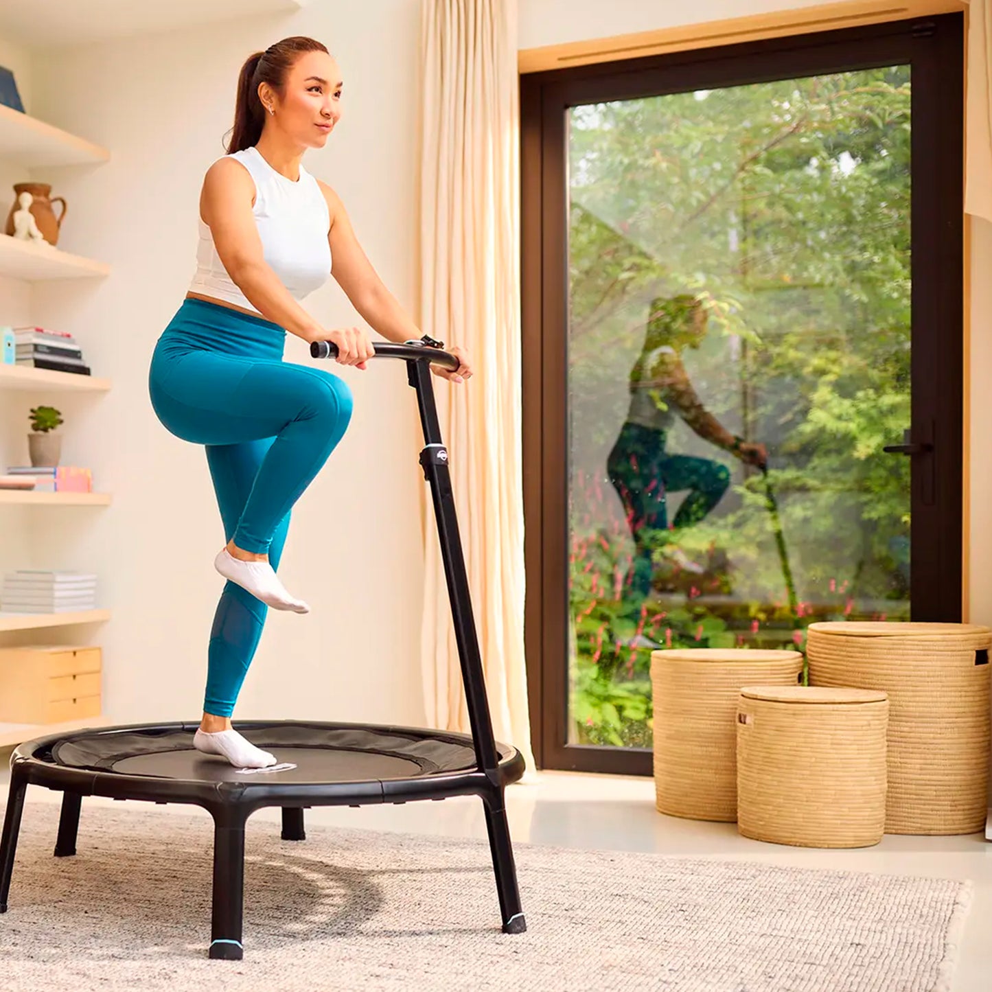 BERG Fitness Trampoline 110 Black + Handlebar