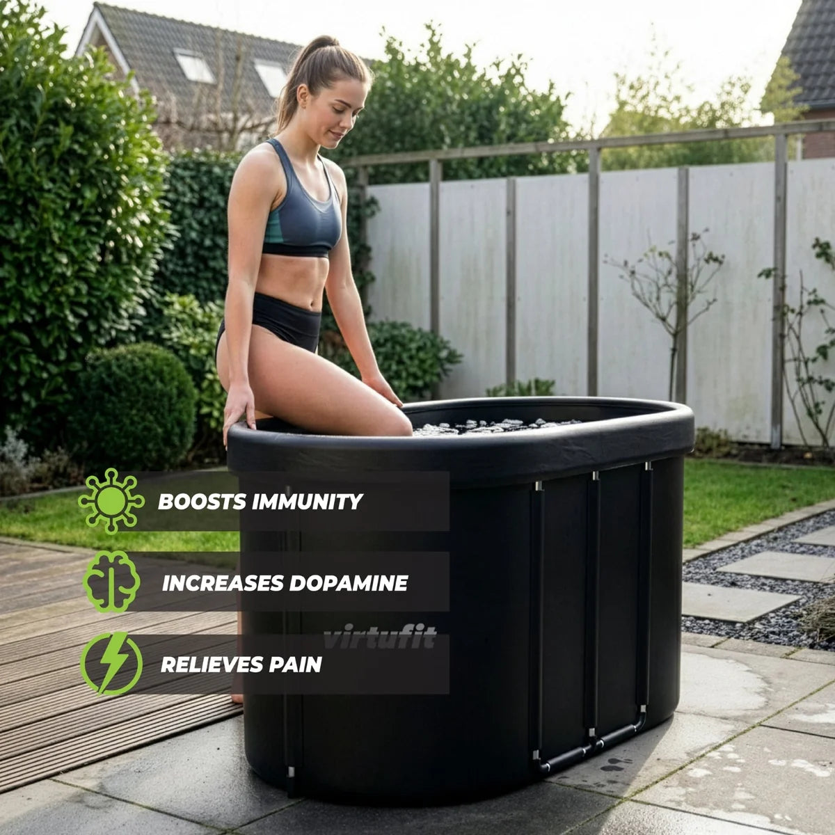 VirtuFit Oval Isbad - 500 liter