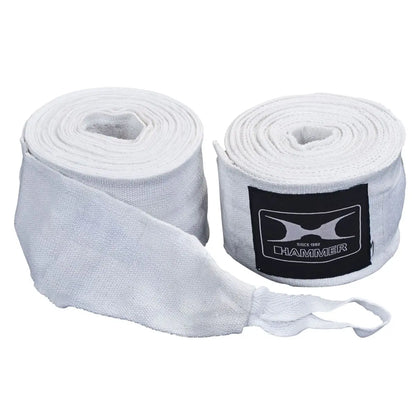 Hammer boksebandage 2,5 m Hvid