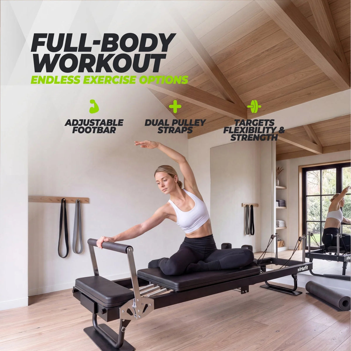 VirtuFit Foldbar Pilates Reformer