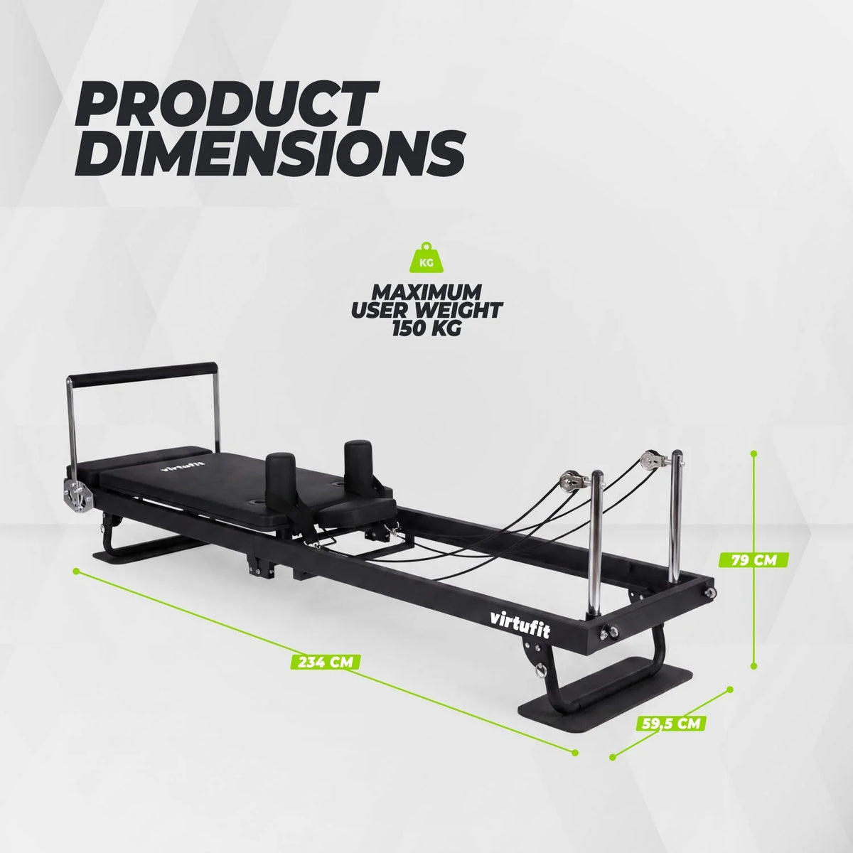 VirtuFit Foldbar Pilates Reformer