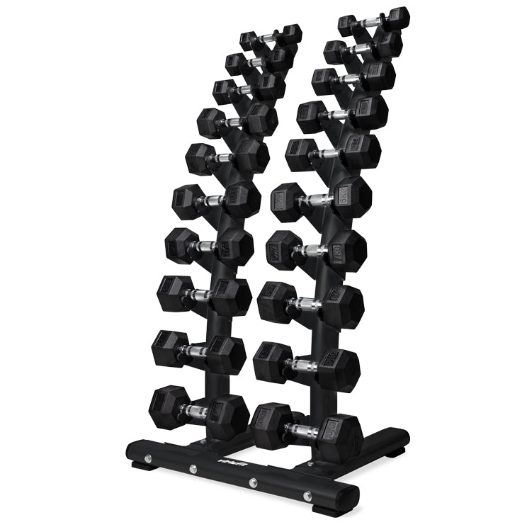 VirtuFit Hex håndvægtsæt med stativ 1-10 kg