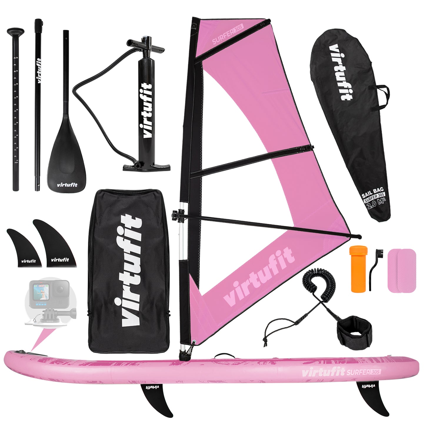 VirtuFit SUP Board Surfer 305 - Pink