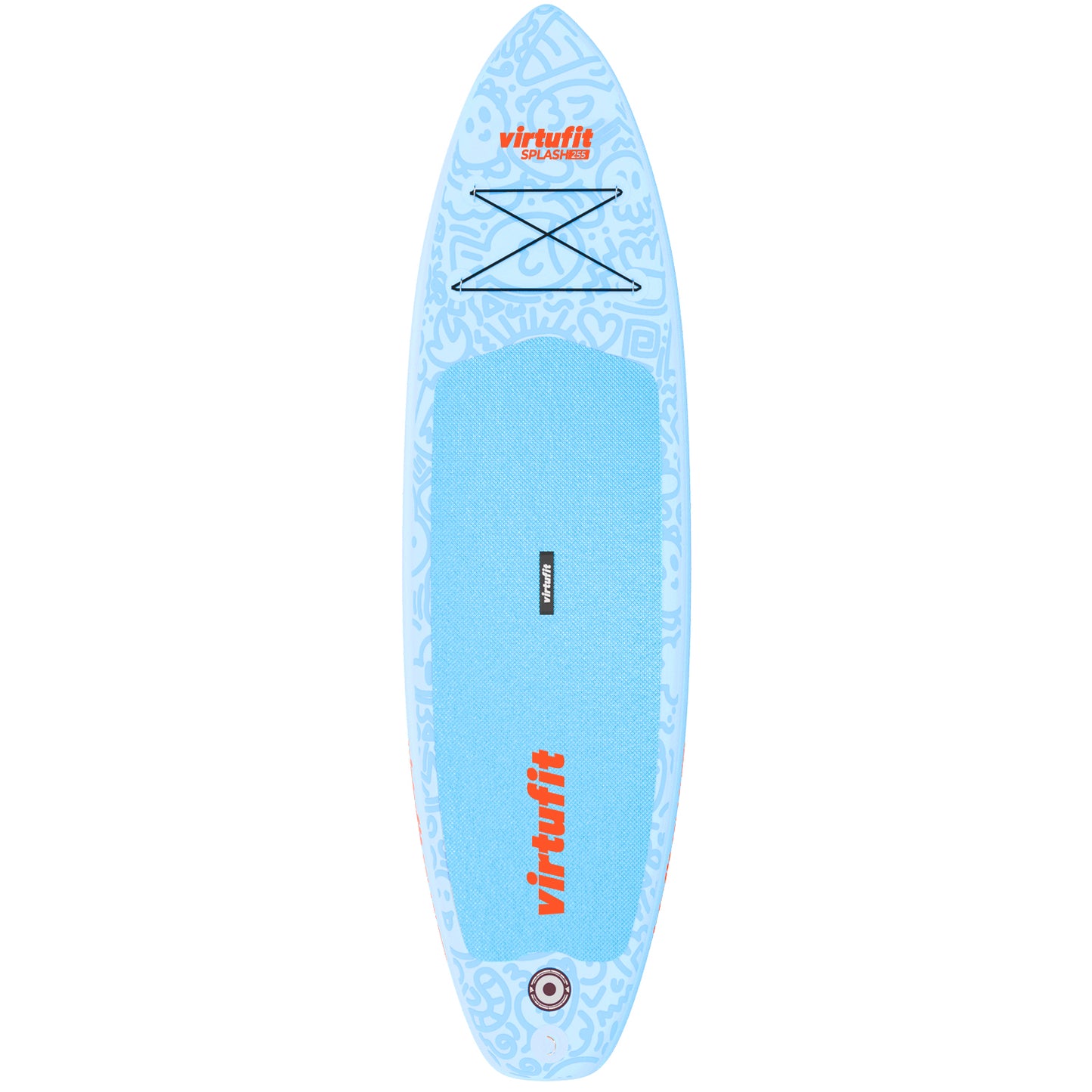 VirtuFit SUP Board Splash 255 - Doodle Blue