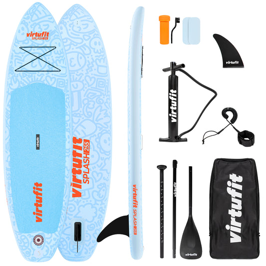 VirtuFit SUP Board Splash 255 - Doodle Blue