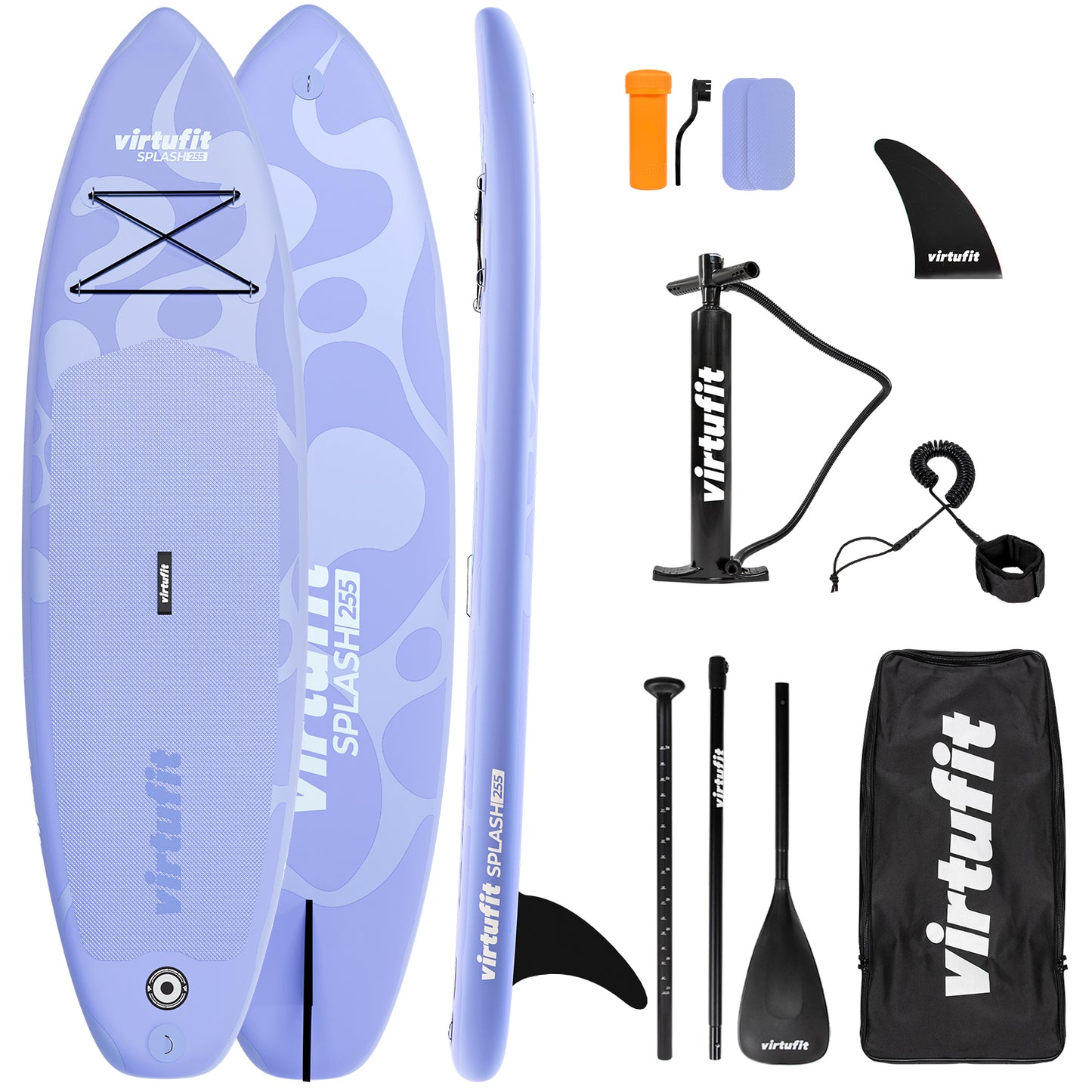 VirtuFit SUP Board Splash 255 - Flow Purple