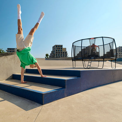 BERG Grand Champion Regular 520 Grå Trampolin + Safety Net DLX XL