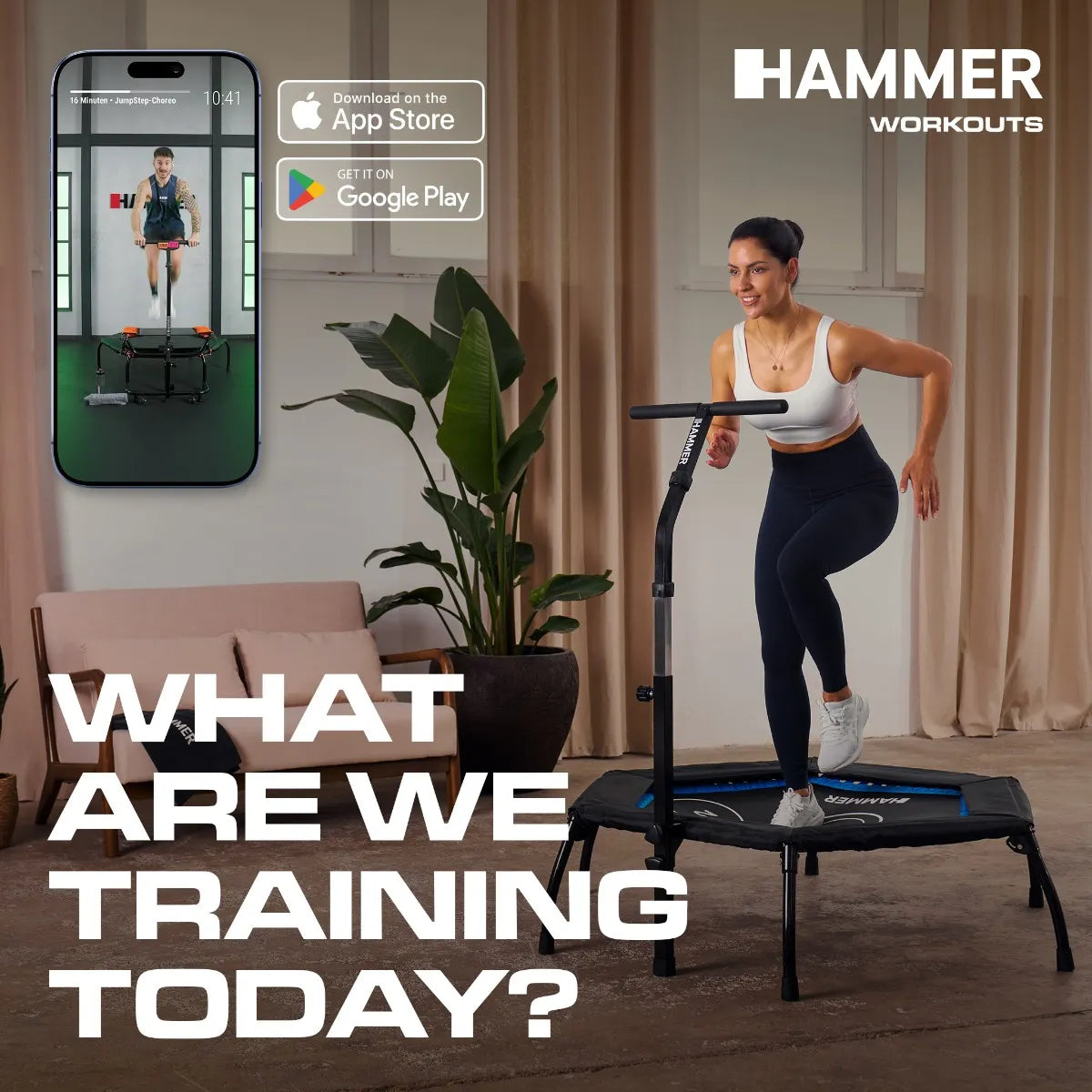Hammer Trampoline Cross Jump Fitness Trampolin