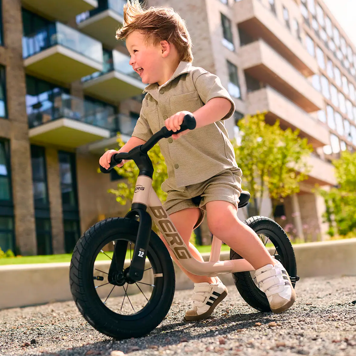 BERG MOOV 12 Sand Beige Løbecykel