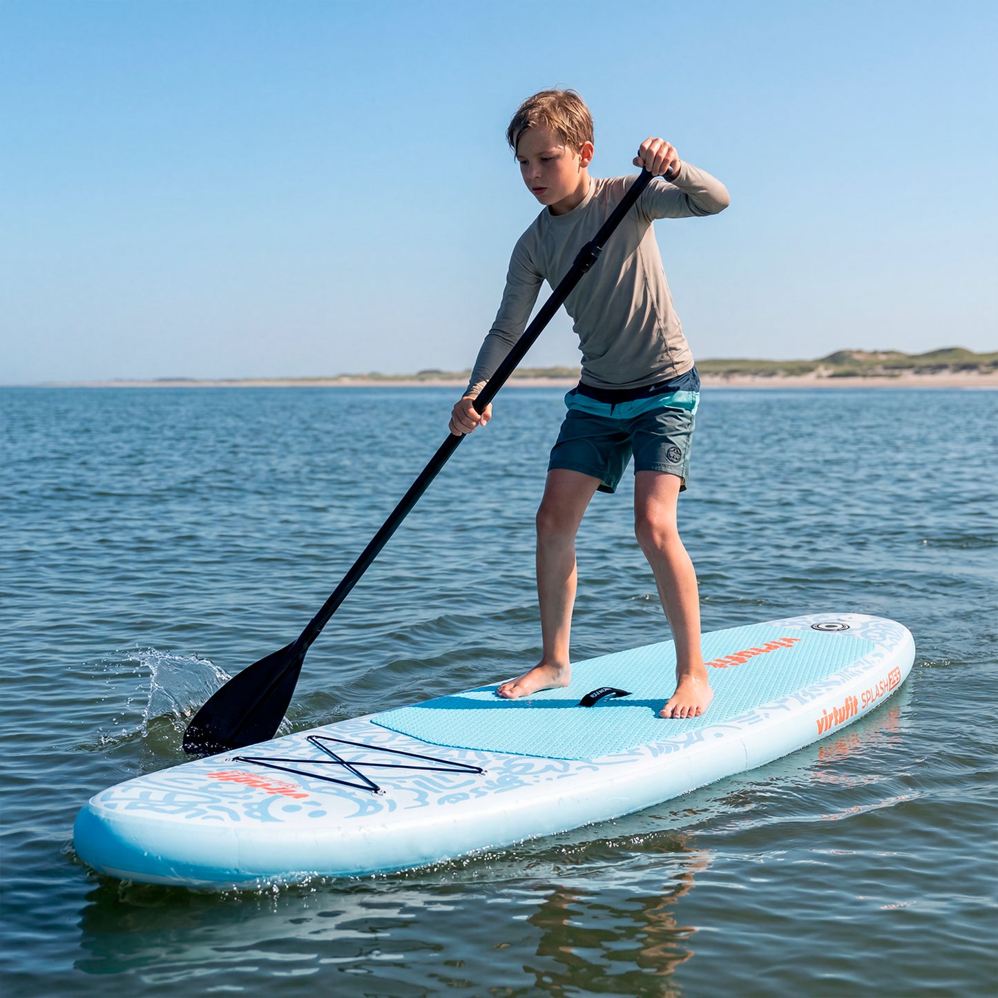VirtuFit SUP Board Splash 255 - Doodle Blue