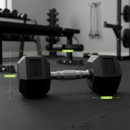 VirtuFit Hex Håndvægt 10 kg