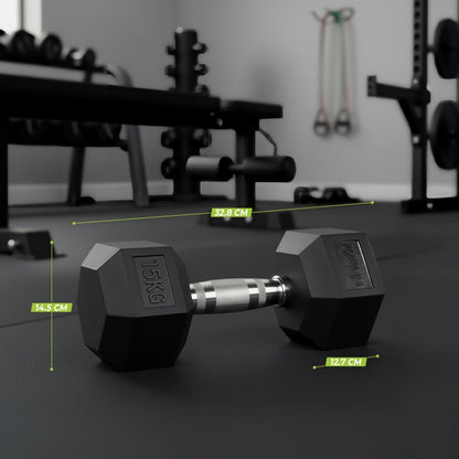 VirtuFit Hex Håndvægt 15 kg
