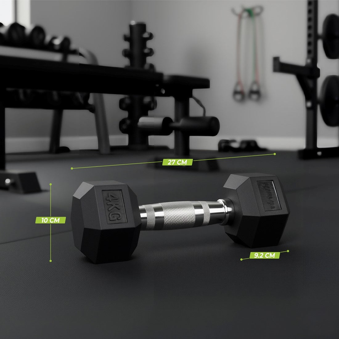 VirtuFit Hex Håndvægt 4 kg