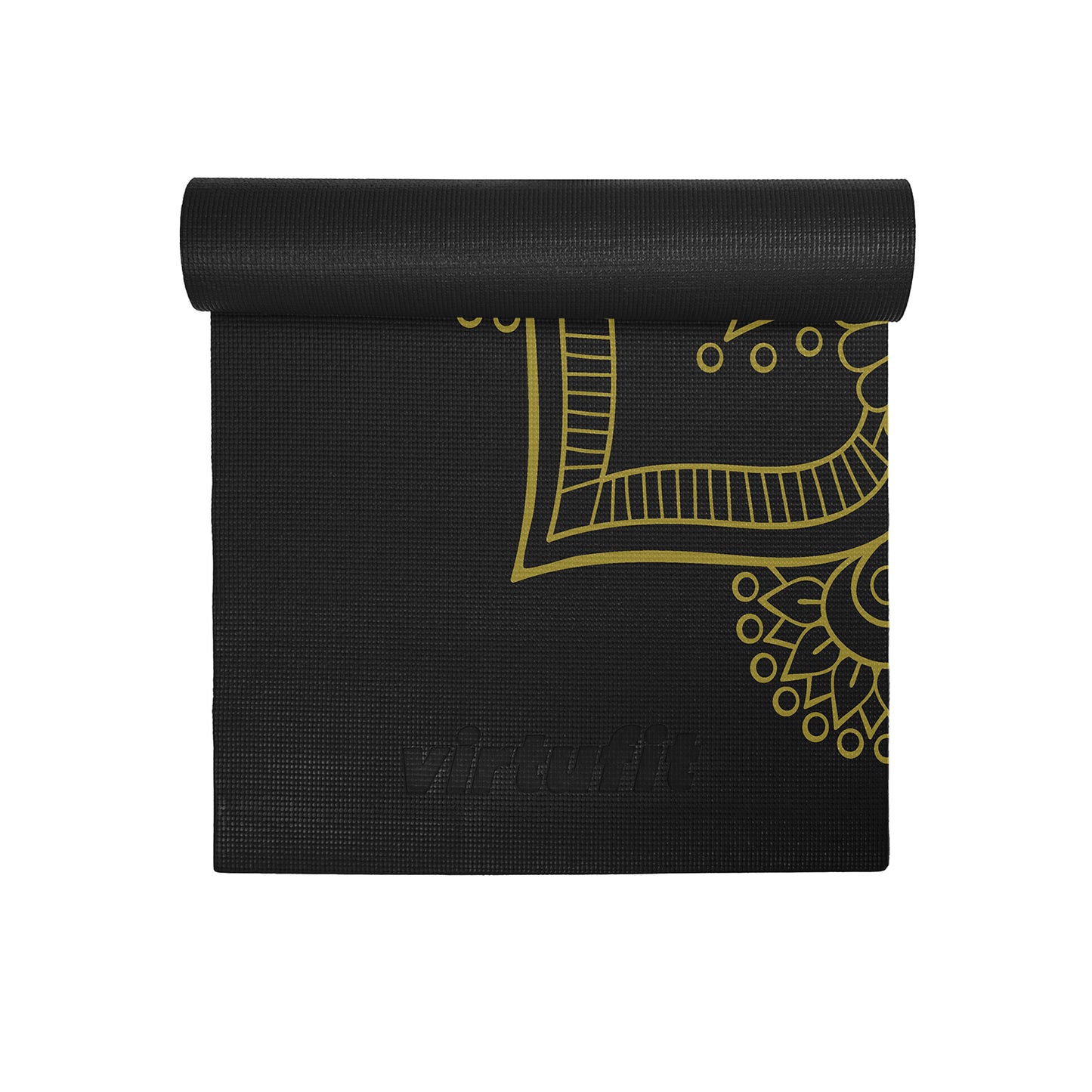 VirtuFit Premium Yogamåtte - Onyx Black Mandala